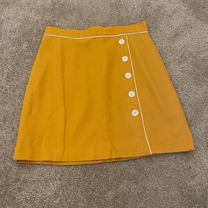 Modcloth Mustard Yellow Skirt